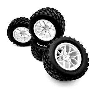 FTX6447W - FTX BUGSTA Mounted White Wheels and Tyres WHOLE SET - Picture 1 of 5