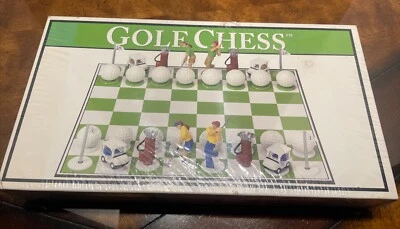 NEW Golf Chess Set Big League Promotions Novelty Chess Board Game 2001 sealed - Image 1 of 4