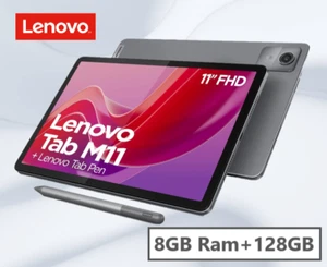 Lenovo Tablet TAB M11 8Gb ram 128Gb Memoria 4G Lte+Wi-Fi Luna Grey + Pen 11" It - Imagen 1 de 9