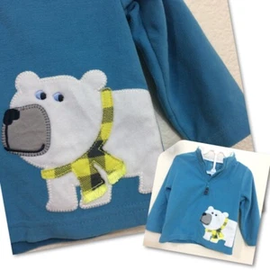 Carters Baby Boy 18M Fleece Pullover Sweatshirt Polar Bear Super-Fun Line  - Picture 1 of 6