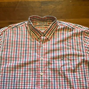 Southern Point Co. Shirt 2XL Men's Long Sleeve Casual Button Up Red Blue - Picture 1 of 7