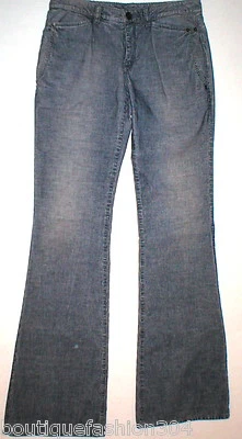 New NWT $295 Theyskens' Theory Corduroy Pants Jeans Womens 27 Flare Blue Indigo  - Image 1 of 4