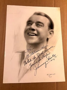 Johnny Hines Extremely Rare Early Autographed Oversize 9/13 Photo 20s Speed Hook - Picture 1 of 9