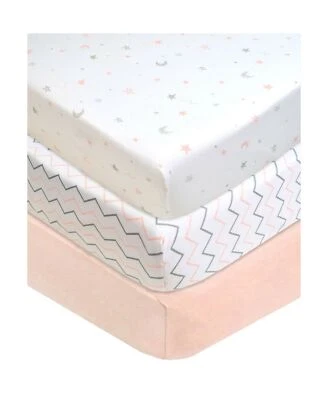 Colchones portátiles ajustados de punto jersey de algodón natural mini sábana para niñas Foto 1 de 4