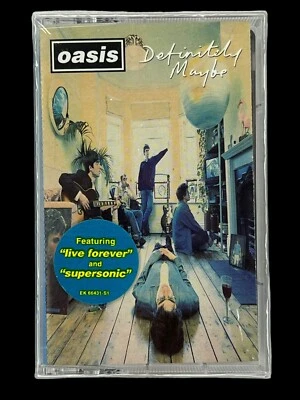ЗАПЕЧАТАННЫЙ, Oasis — Definitely Maybe ET 66431, аудиокассета, 1-е издание, США, 1994 - Изображение 1 из 4