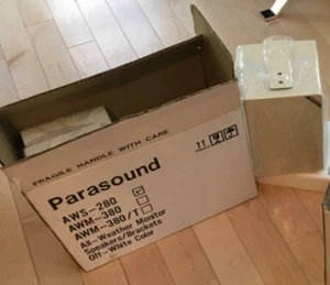 PARASOUND AWS-280 off WHITE 10-60 Watts ALL WEATHER MONITOR Pair , New in box - Picture 1 of 7