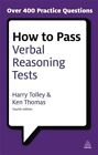 How To Pass Verbal Reasoning Tests GC English Tolley Harry Kogan Page Ltd Paperb