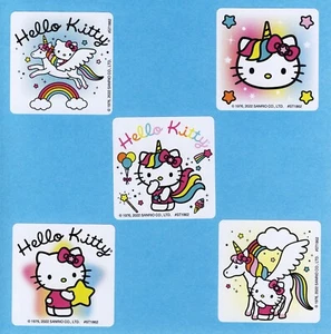 15 Unicornio Hello Kitty - Pegatinas Grandes - Favores de Fiesta - Recompensas - Gato - Imagen 1 de 1