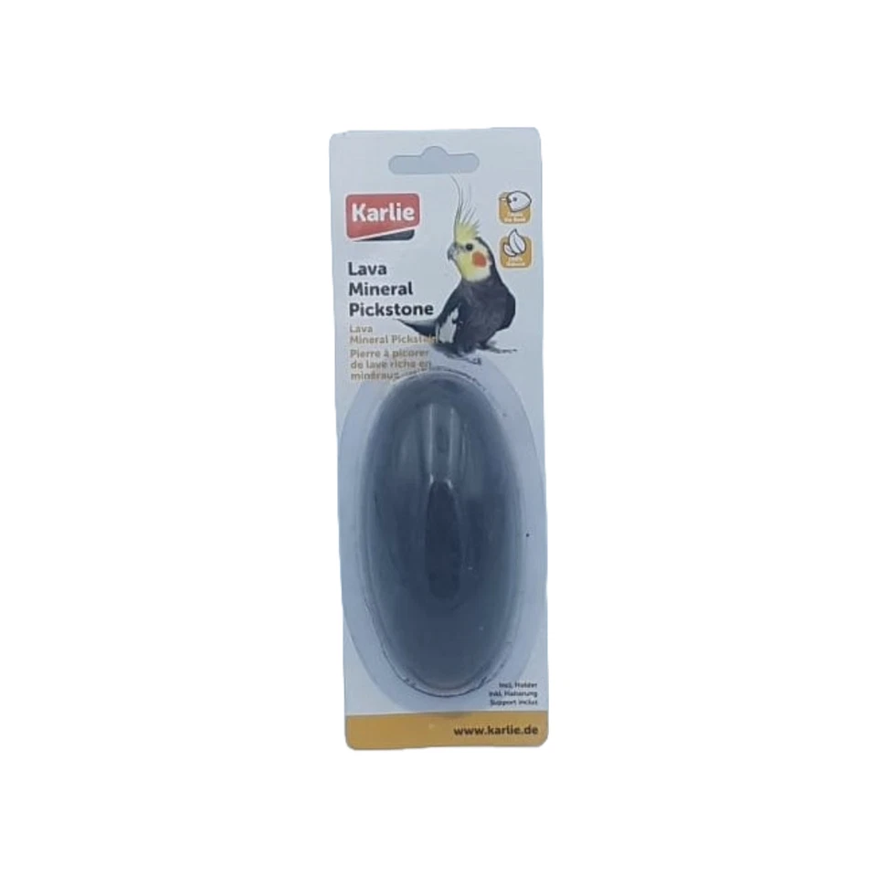 Karlie Pickstein Mineralstein Mineralblock für Vögel 130g Stein Schwarz Vogel - Bild 1 von 1