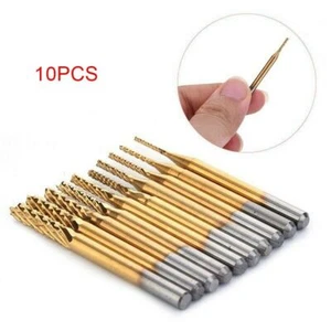 10 Stk 1/8" Schaft Fräsersatz End Schaftfräser Metall-Fräser-Set Hartmetall CNC - Bild 1 von 1