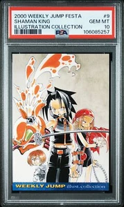 PSA10 No.9 Shaman King Jump Festa 2001 Illustration Card WJ - Picture 1 of 2