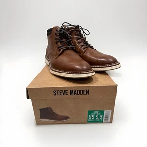 Steve Madden Men's Chukka P-JELEN Boots -COGNAC SIZE 10 - Picture 1 of 5
