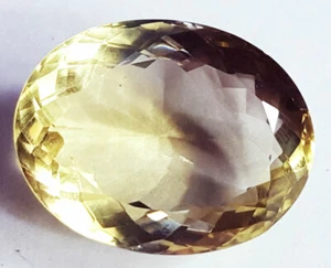 100% Natural Brazilian Citrine 51.85 Ct Loose Gemstones Oval Shape Certified - Picture 1 of 6