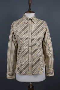 BURBERRY Beige Nova Check Cotton Long Sleeve Collared Button Down Shirt Size M - Picture 1 of 14
