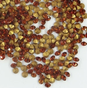 1100 PP28 MT: 80 Swarovski Strasssteine konischer Boden PP28 (3,6mm) HOLZ TOPAS - Bild 1 von 4