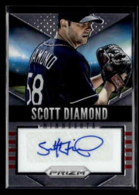 Scott Diamond AUTO - 2014 Panini Prizm Signatures autógrafo #17 Minnesota Twins Foto 1 de 2