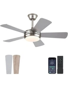 Modern Ceiling Fan with Lights and Remote Control/APP - Picture 1 of 3