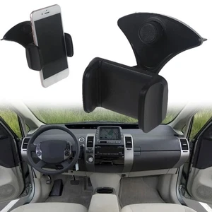 Soporte para teléfono móvil para automóvil ajustable con rotación de 360° negro montaje en ranura para CD universal - Imagen 1 de 8