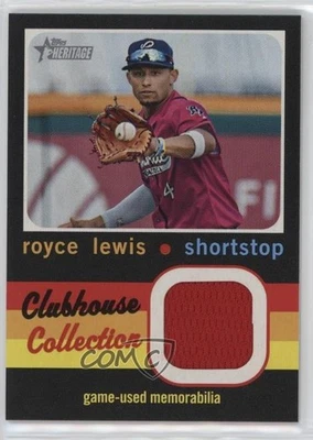 2020 Topps Heritage Minor League Edition Clubhouse Collection Relics Royce Lewis - Image 1 of 3