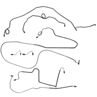 Kit de línea de freno tubos completos disco de 4 ruedas 1986-88 Chevrolet Camaro OE acero 7 piezas Foto 1 de 4