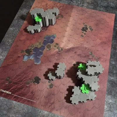 Battletech Desert 2 - 3D Interlocking Terrain - Image 1 of 2