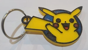 Schlüsselanhänger winkendes Pikachu 3D-gedruckt.   KC93 - Bild 1 von 1