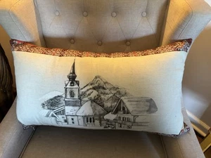 The Alpine Chalet Wandteppich Kissen World Traveler Collection Winter Urlaub - Bild 1 von 9