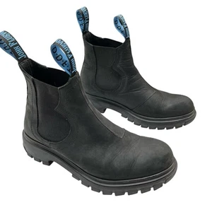 John Fluevog Jeudi Chelsea Boot M6 W8 Black Leather Thursday Water Resistant - Picture 1 of 13