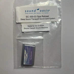 Sound Oasis Sleep Sound Therapy Sound Card System S-650H Spa Retreat Sound Card - Picture 1 of 3