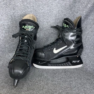 Pattini da hockey su ghiaccio Nike Air Zoom da uomo taglia 10 neri rari - Foto 1 di 24