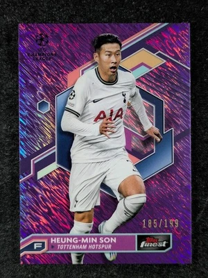 2022-23 Topps Finest UEFA HEUNG-MIN SON 185/199 Purple Shimmer Refractor #29 - Image 1 of 3