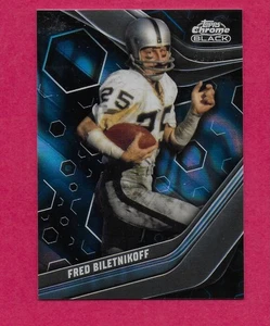 2023 Topps Composite Chrome # 137 Fred Biletnikoff Black Refractor Parallel/75 - Picture 1 of 2