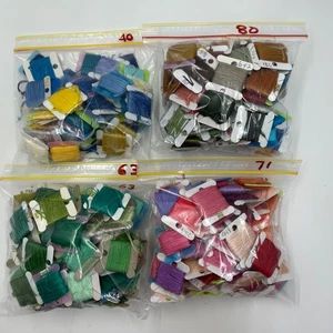 Over 200 Full and Partial Skeins, Carded DMC Embroidery Thread - Picture 1 of 6