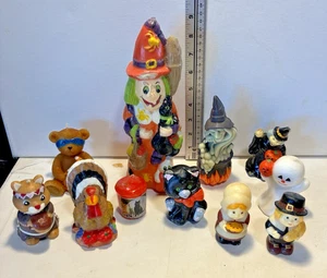 Vintage Sortiment Halloween & Thanksgiving Kerzenfiguren (Stck 11) - Bild 1 von 7