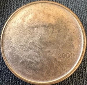2000 Lincoln Cent With Massive Error Obverse. Error Of The Century. Free Shiping - Picture 1 of 2