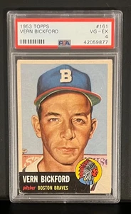 1953 Topps Vern Bickford #161 PSA4 - Bild 1 von 2