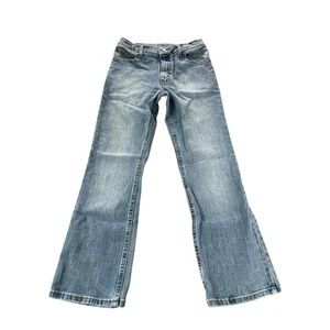 Wrangler Boys Five Star Medium Wash Blue Denim Bootcut Jeans Youth Size 14 - Picture 1 of 8