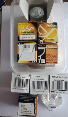 Bundle Of 10 BN Bulbs.  MR8 6V 5W, MR11 6V 5W & MR1612V 55W - Image 1 of 4