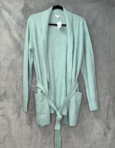 Neu mit Etikett J. Crew Wickel-Cardigan Pullover extraweiches Garn BC532 wintergrün Large - Bild 1 von 13