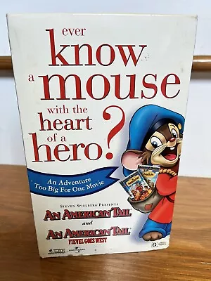 AN AMERICAN TAIL & FIEVEL GOES WEST~VHS Format Box Set 2 Cassettes Cartoon - Image 1 of 4