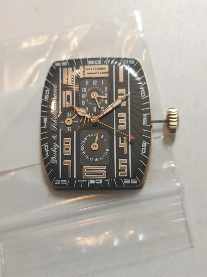 Movimiento Reloj Dubey Schaldenbrand Cal 2892 2 AR, calendario, doble hora Art Deco... Foto 1 de 4
