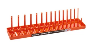 Hansen Global 3806 3/8" Dr. METRIC Socket Organizer ORANGE - Picture 1 of 1