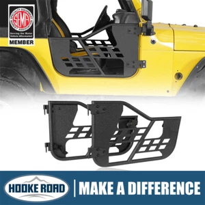 Hooke Road Adventure Half-Door Tube Trail Doors For 1997-2006 Jeep Wrangler TJ - Foto 1 di 22