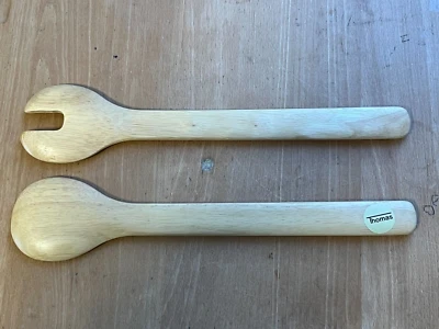 Salatbesteck aus Gummibaum-Holz von Thomas-Porzellan - Bild 1 von 2