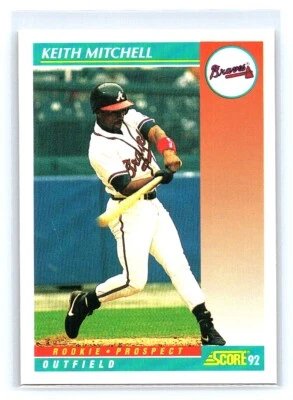 1992 Score Rookie Prospect Keith Mitchell Atlanta Braves #748 - Image 1 of 2