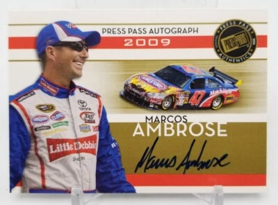 2009 Press Pass MARCOS AMBROSE Press Pass Autograph On Card NASCAR Sprint Cup - Image 1 of 4