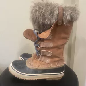 Sorel Women's Joan of Arctic Snow Boots Brown US Size 7.5 Lace Up Warm Winter - Picture 1 of 8