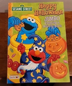 Sesame Street Happy Halloween Jumbo Coloring and Activity Book--Frightfully Fun! - Imagen 1 de 2