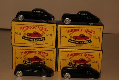 1992 Matchbox Originals Replica #32, 1950's Jaguar Coupes, Lot of 4 - Image 1 of 4