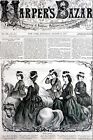 Harper's Bazar Newspaper 8-13-1870 VICTORIAN LADIES RIDING HABITS SHAWLS GIRLS